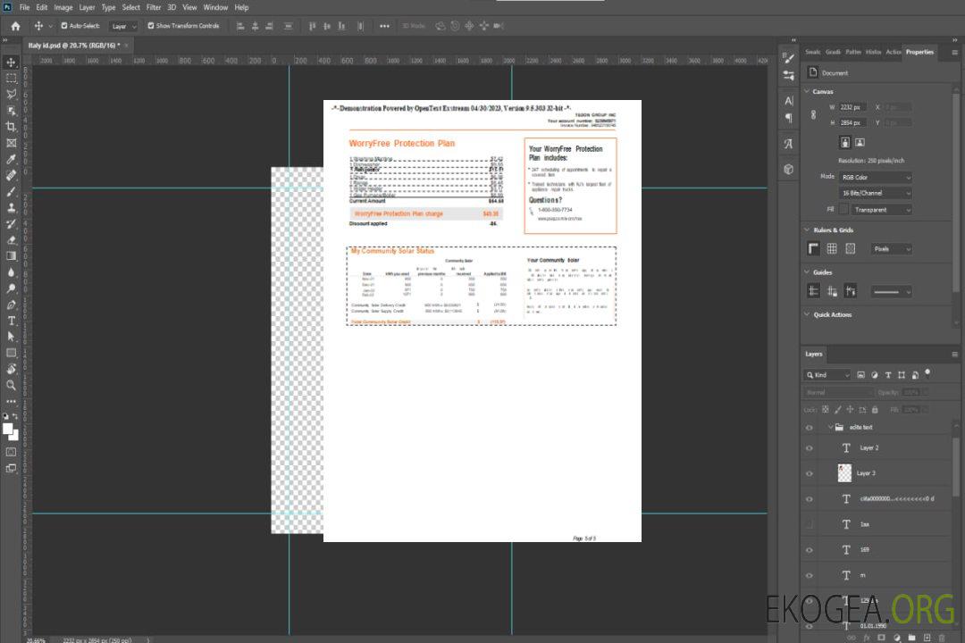 Projet de loi sur les services publics PSEG de New York, page 5. SCR template